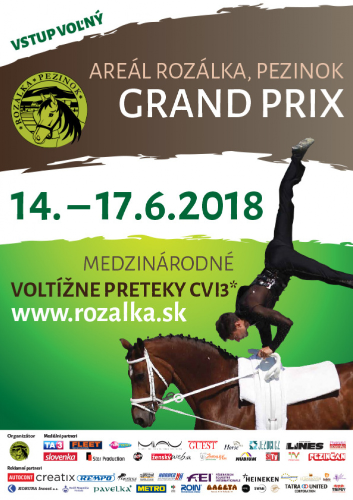 Kalendár pretekov / CVI Pezinok 14.-17.6.2018 Rozálka Grand Prix