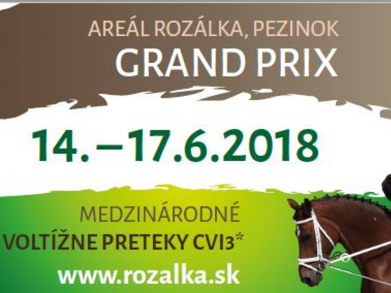 CVI Pezinok 14.-17.6.2018 Rozálka Grand Prix a medzinárodné voltížne preteky