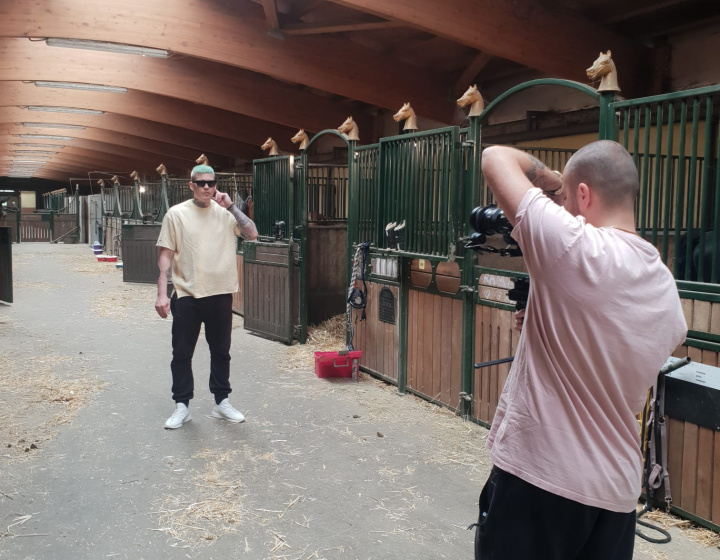 Filming of a clip by rapper Vladis in our Rozálka Complex